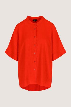 Hemden - Lange tuniek in crinkle stof