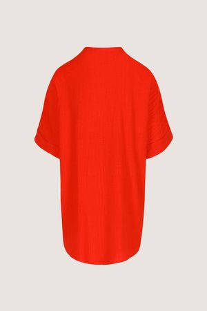 Hemden - Lange tuniek in crinkle stof