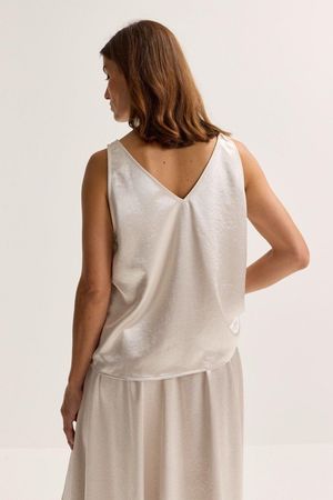 Sweatvest - Top &eacute;vas&eacute; en satin