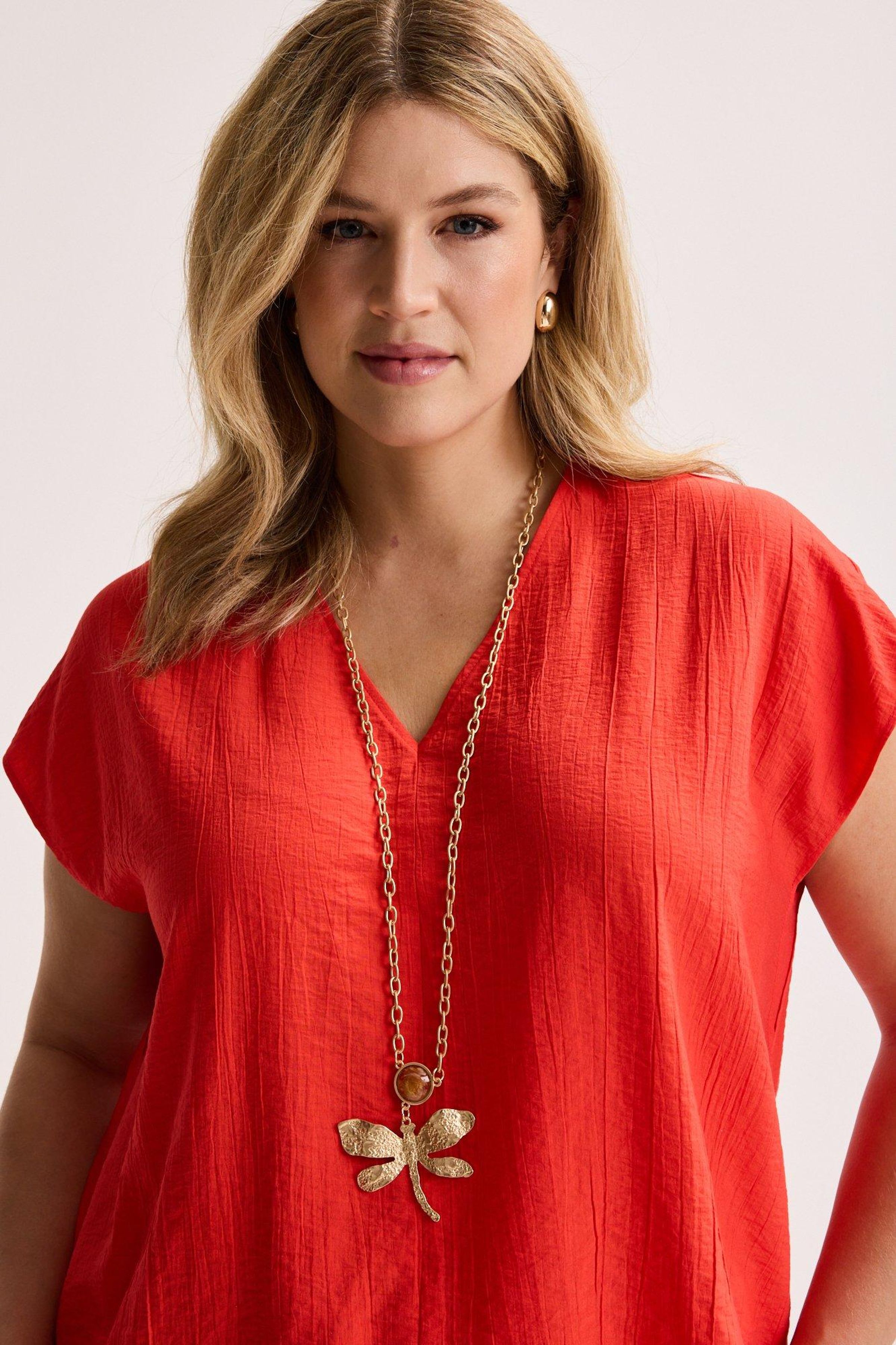 Matte ketting met libelle - may
