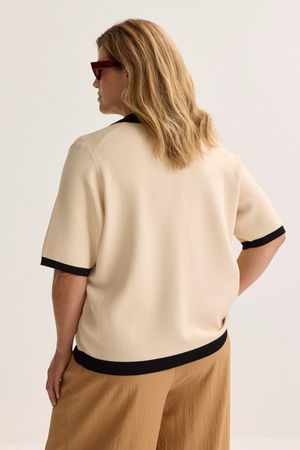 Truien - Polo in fijne rib