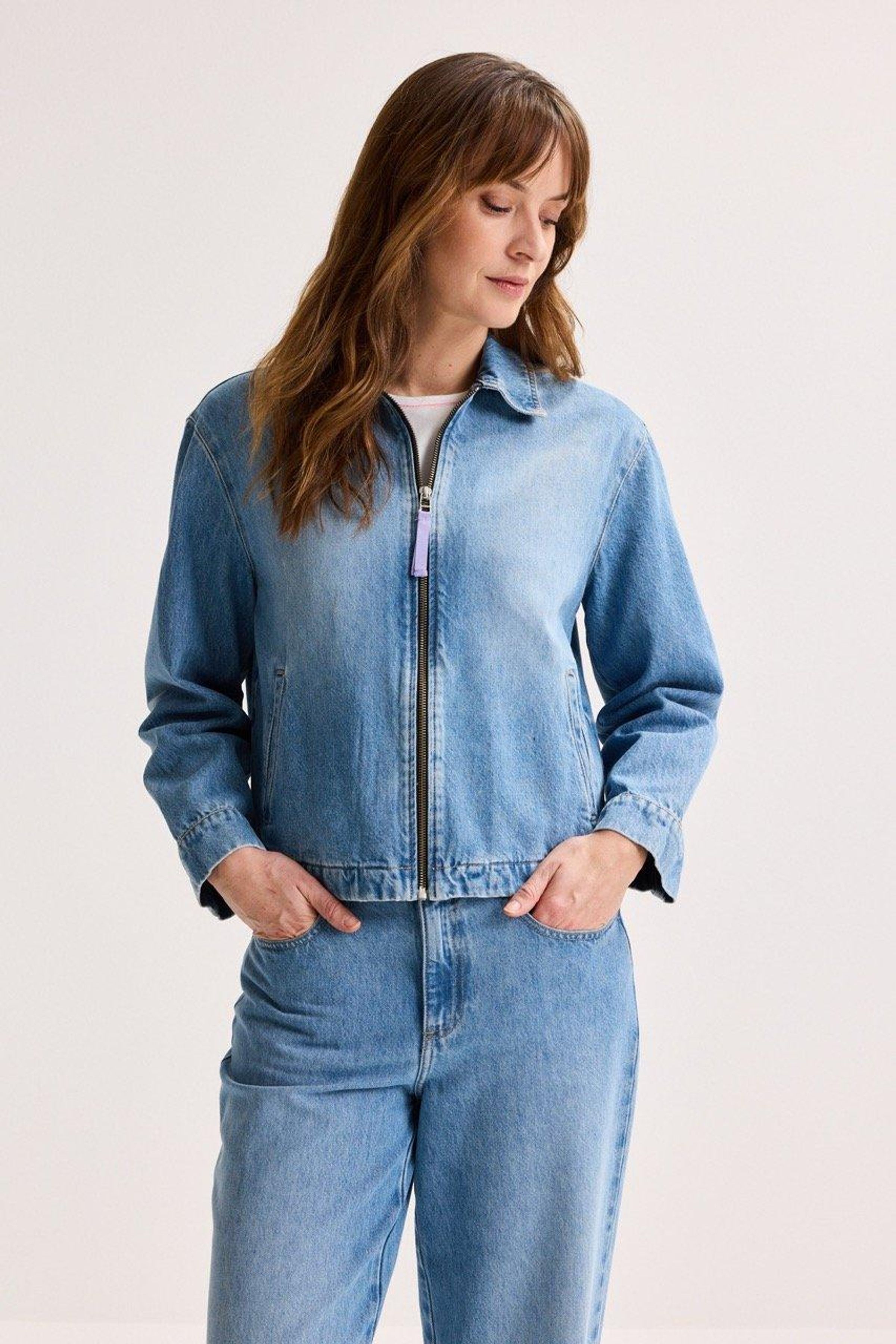 Jeansjasje met rits - ame