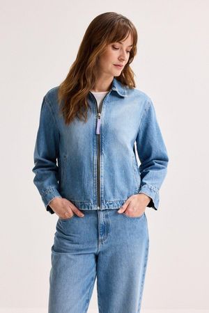Jeansjasje met rits - ame