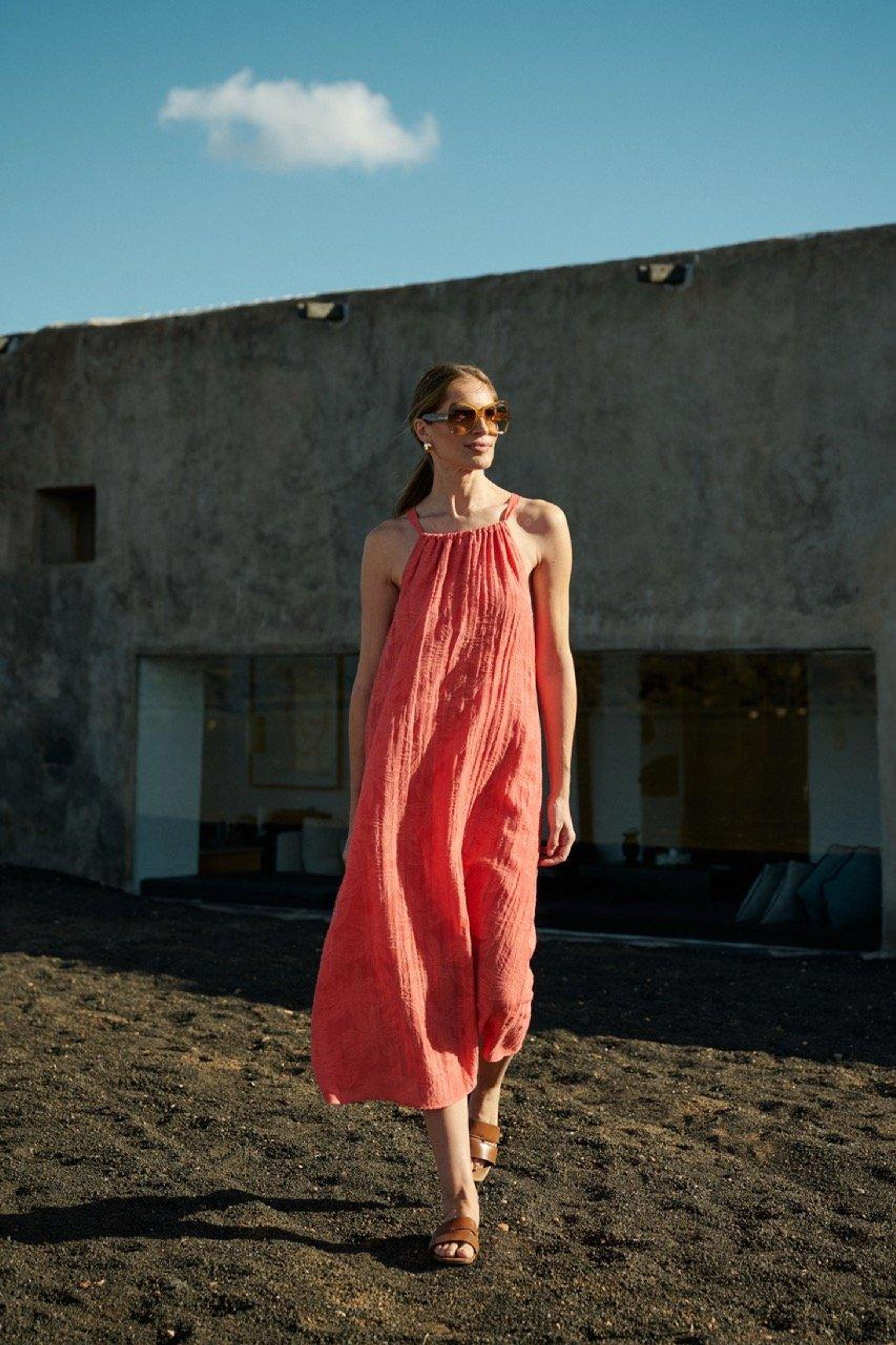Zonnejurk in jacquard - may