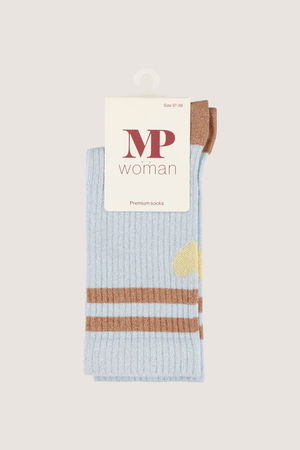 Accessoires pour b&eacute;b&eacute;s - Chaussettes lurex avec coeur