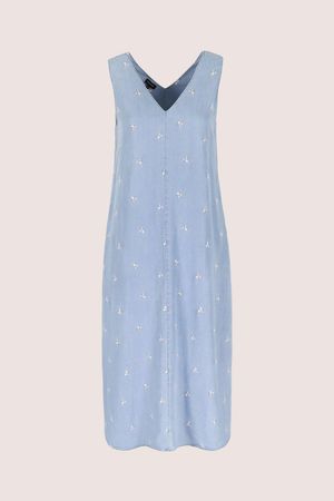 Kleedjes - A-lijnjurk in lyocell denim