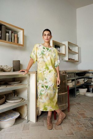 Robe imprim&eacute;e ample