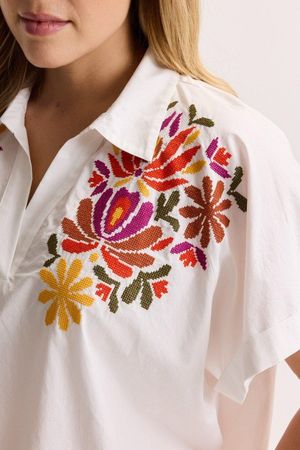Hemden - Blouse met kruissteek