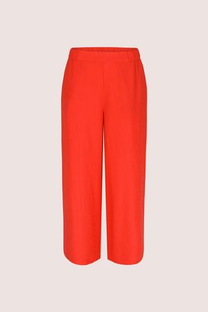 Broeken - Wijde broek in crinkle stof