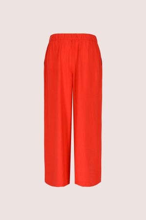 Broeken - Wijde broek in crinkle stof