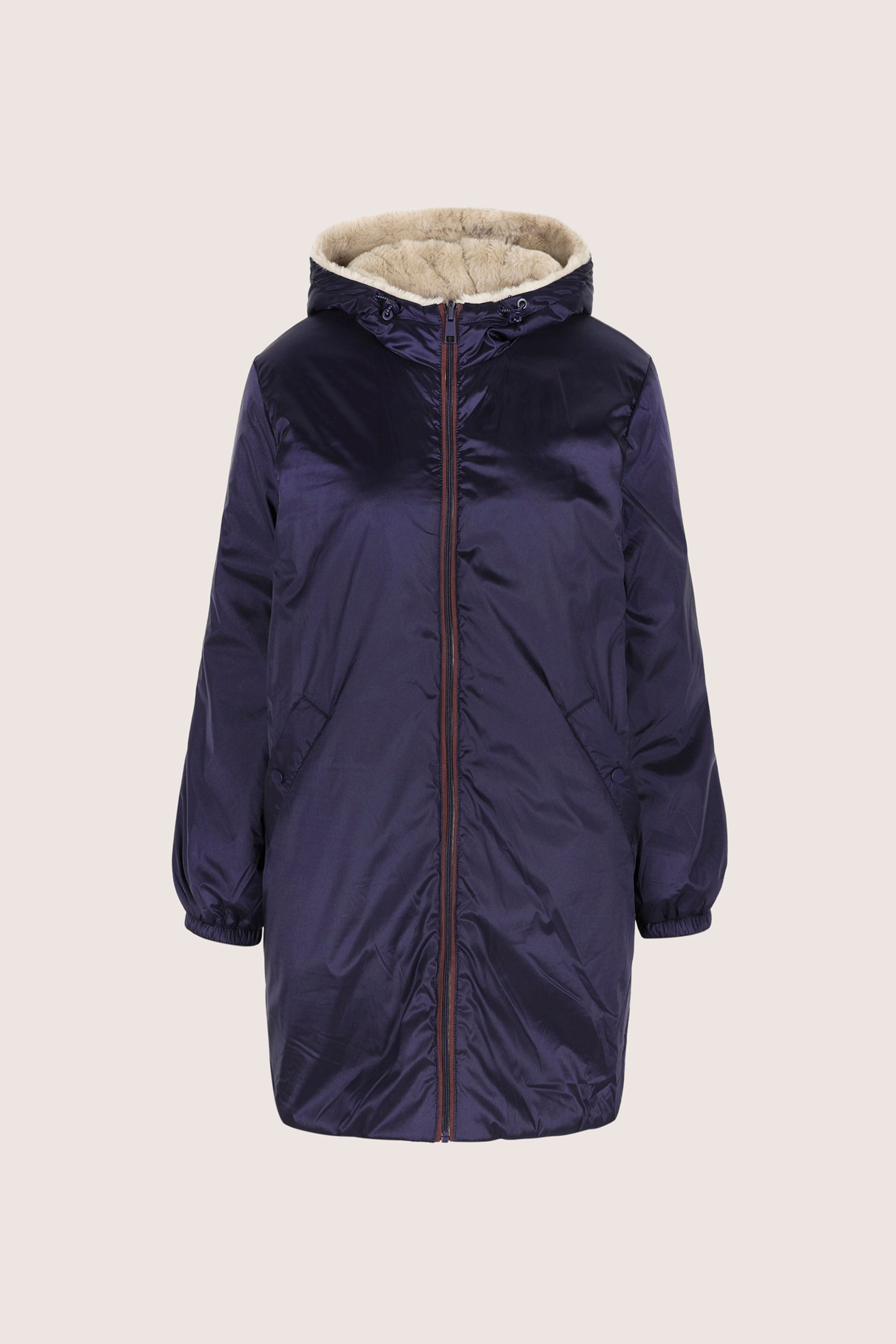 Parka r&eacute;versible avec fusse fourrure - may