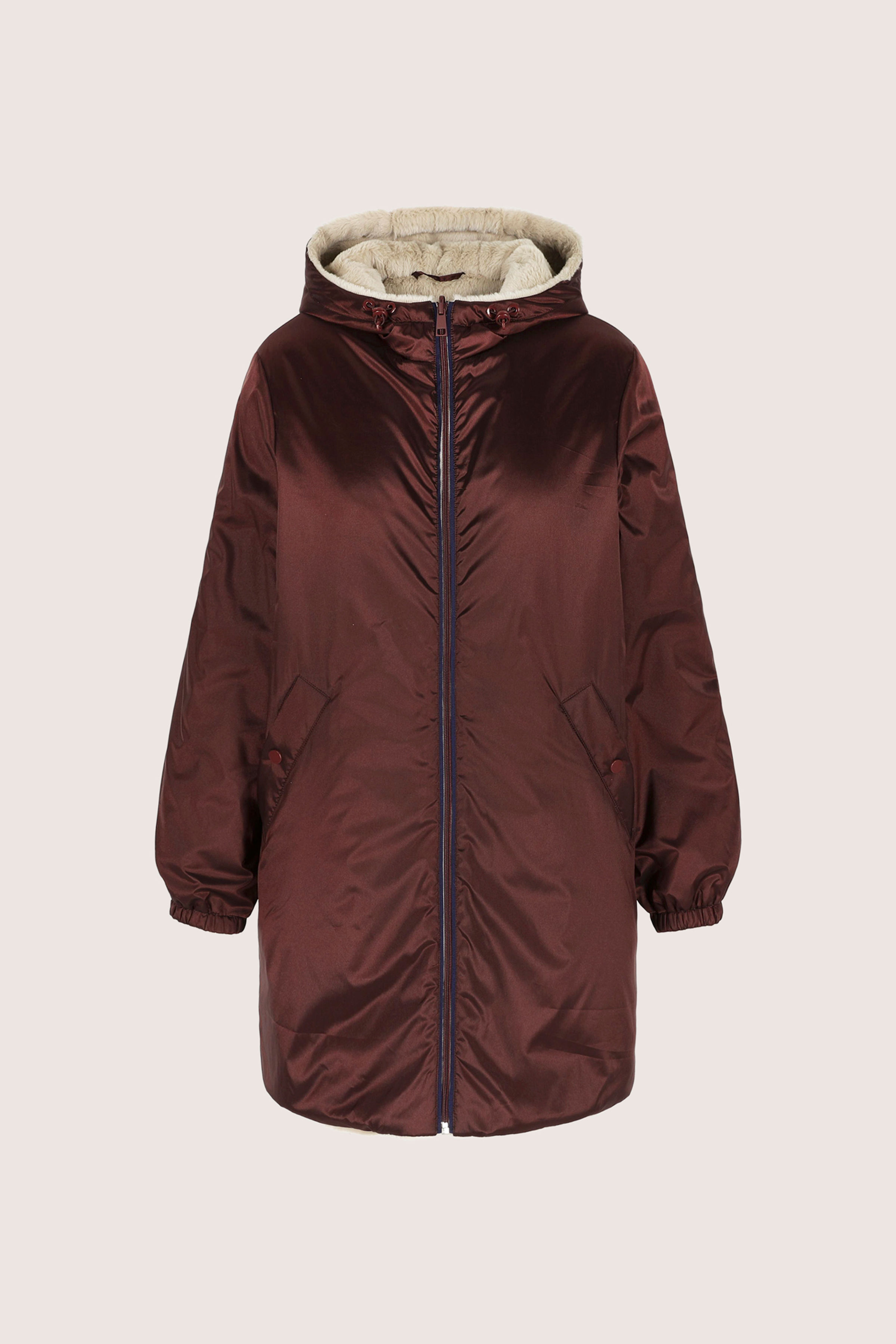 Parka r&eacute;versible avec fusse fourrure - may