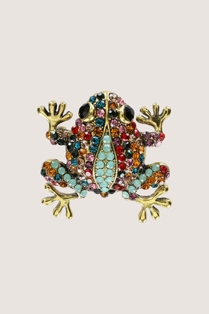 Broche-pendentif grenouille - may
