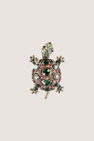 Broche-pendentif tortue - may