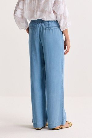Broeken - Lyocell jeans met rugelastiek