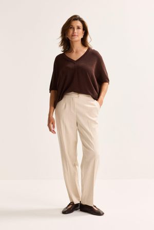 Geklede broek met krijtstreep
