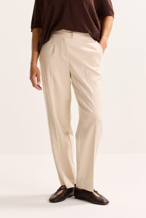 Pantalons - Pantalon habill&eacute; &agrave; rayures tennis