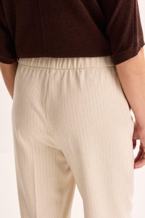 Pantalons - Pantalon habill&eacute; &agrave; rayures tennis