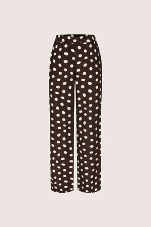 Pantalons - Pantalon ample &agrave; pois