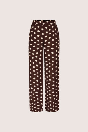 Broeken - Wijde broek met bolletjes