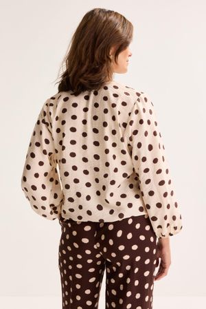 Chemises - Blouse &agrave; taille &eacute;lastiqu&eacute;e
