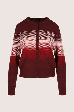 Cardigans - Cardigan jacquard &agrave; col rond