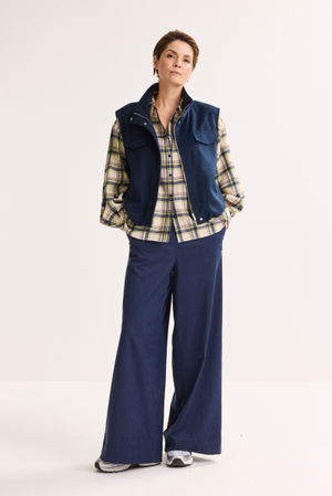 Blazers - Veste sans manches en look flanelle