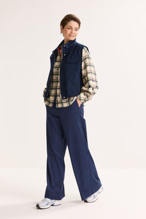 Blazers - Veste sans manches en look flanelle