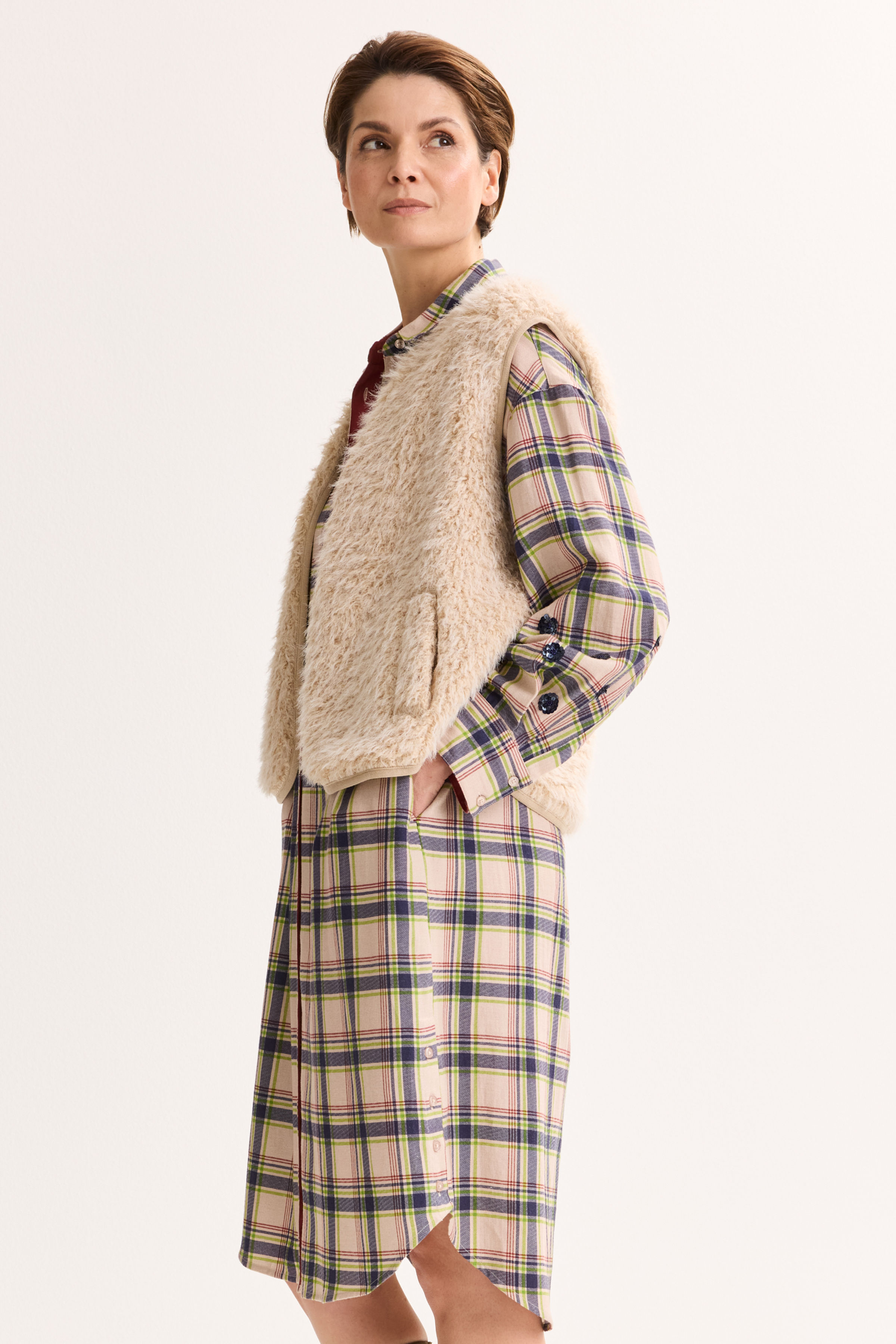 Gilet sans manches en fausse fourrure - ame