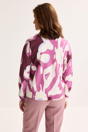 Truien - V-halstrui met abstracte print