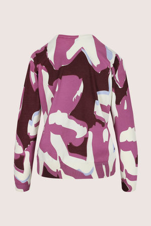 Truien - V-halstrui met abstracte print