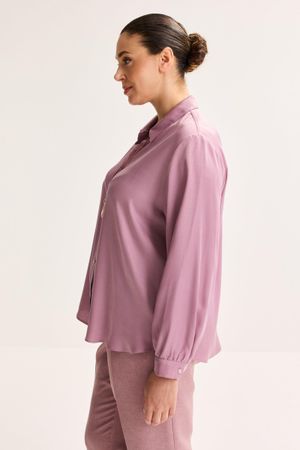 Hemden - Hemdblouse in elastisch satijn