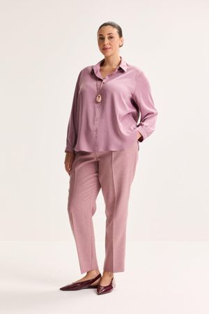 Hemden - Hemdblouse in elastisch satijn