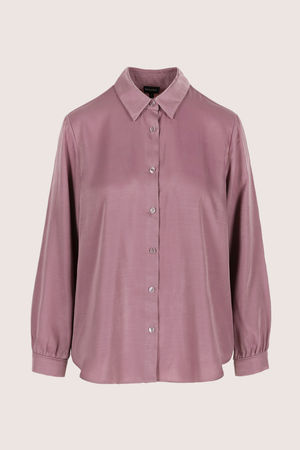 Hemden - Hemdblouse in elastisch satijn