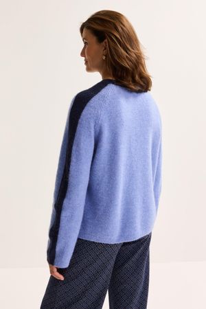Pulls - Pull en m&eacute;lange mohair bicolore