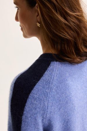 Pulls - Pull en m&eacute;lange mohair bicolore