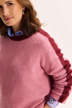 Pulls - Pull en m&eacute;lange mohair bicolore