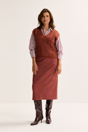 Pulls - D&eacute;bardeur en m&eacute;lange de mohair