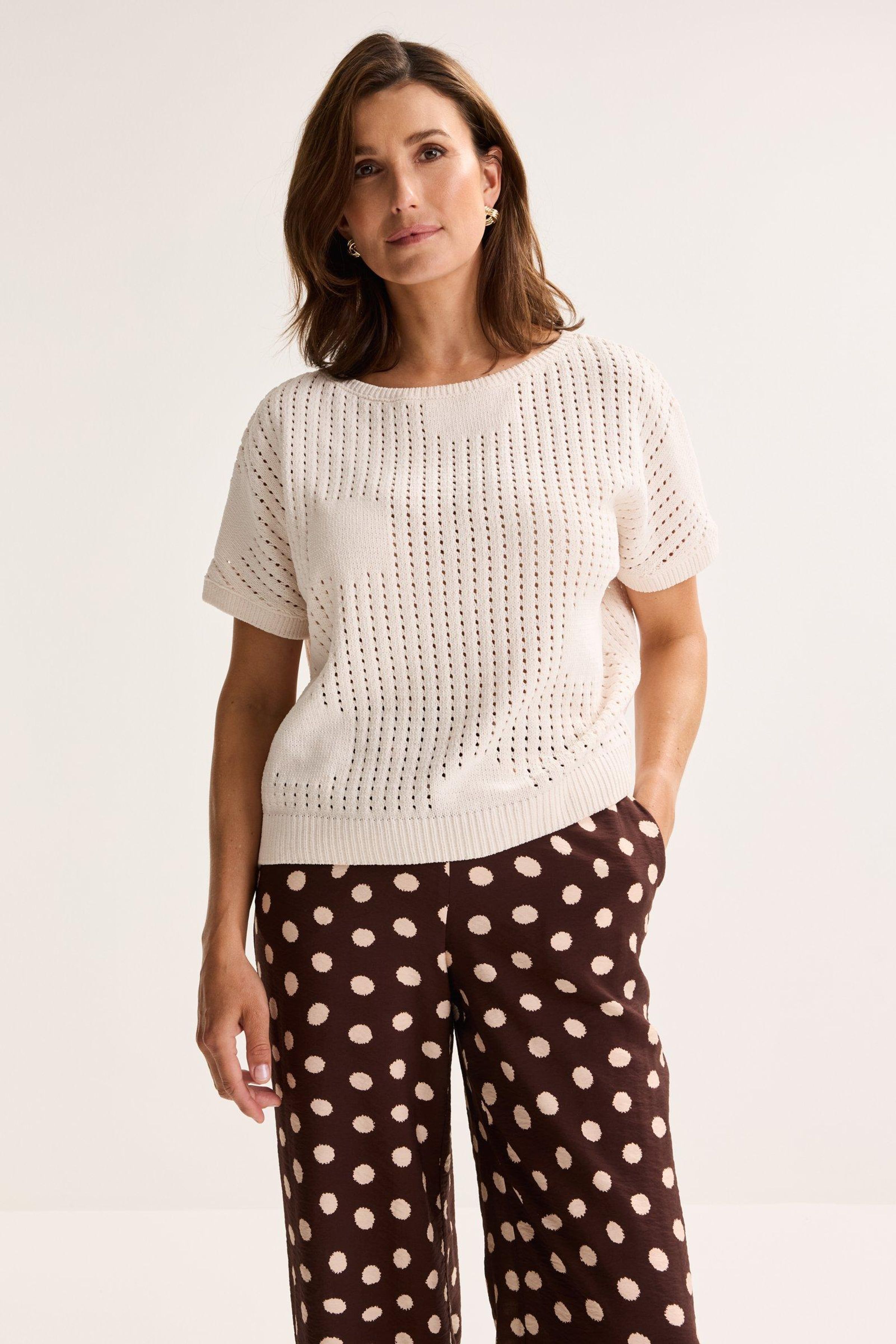 Pull en chenille manches tombantes - may