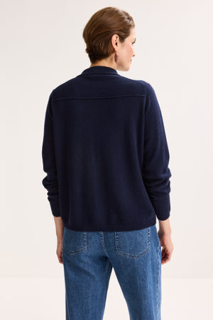 Cardigan - Cardigan in merino en kasjmierblend