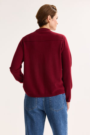 Cardigan - Cardigan in merino en kasjmierblend
