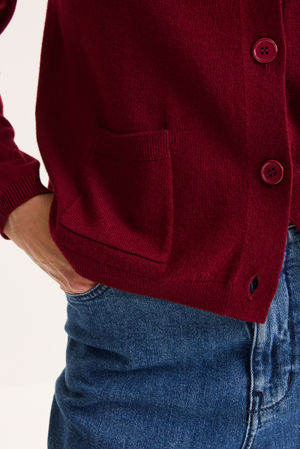 Cardigan - Cardigan in merino en kasjmierblend