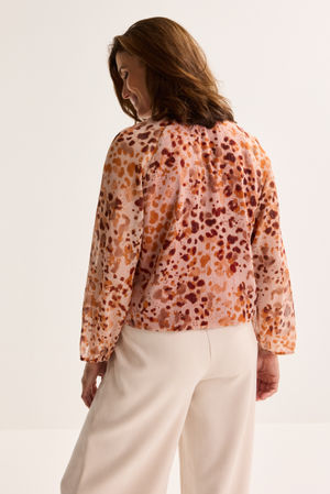 Hemden - Blouse in lurexvoile op elastiek