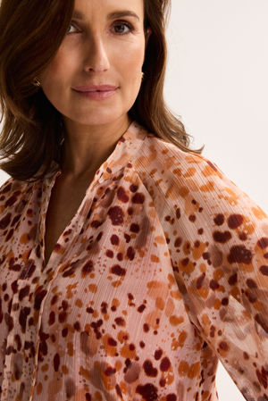 Hemden - Blouse in lurexvoile op elastiek