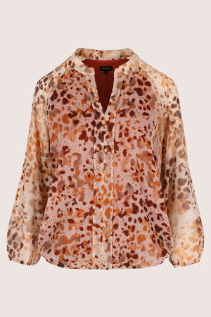 Hemden - Blouse in lurexvoile op elastiek