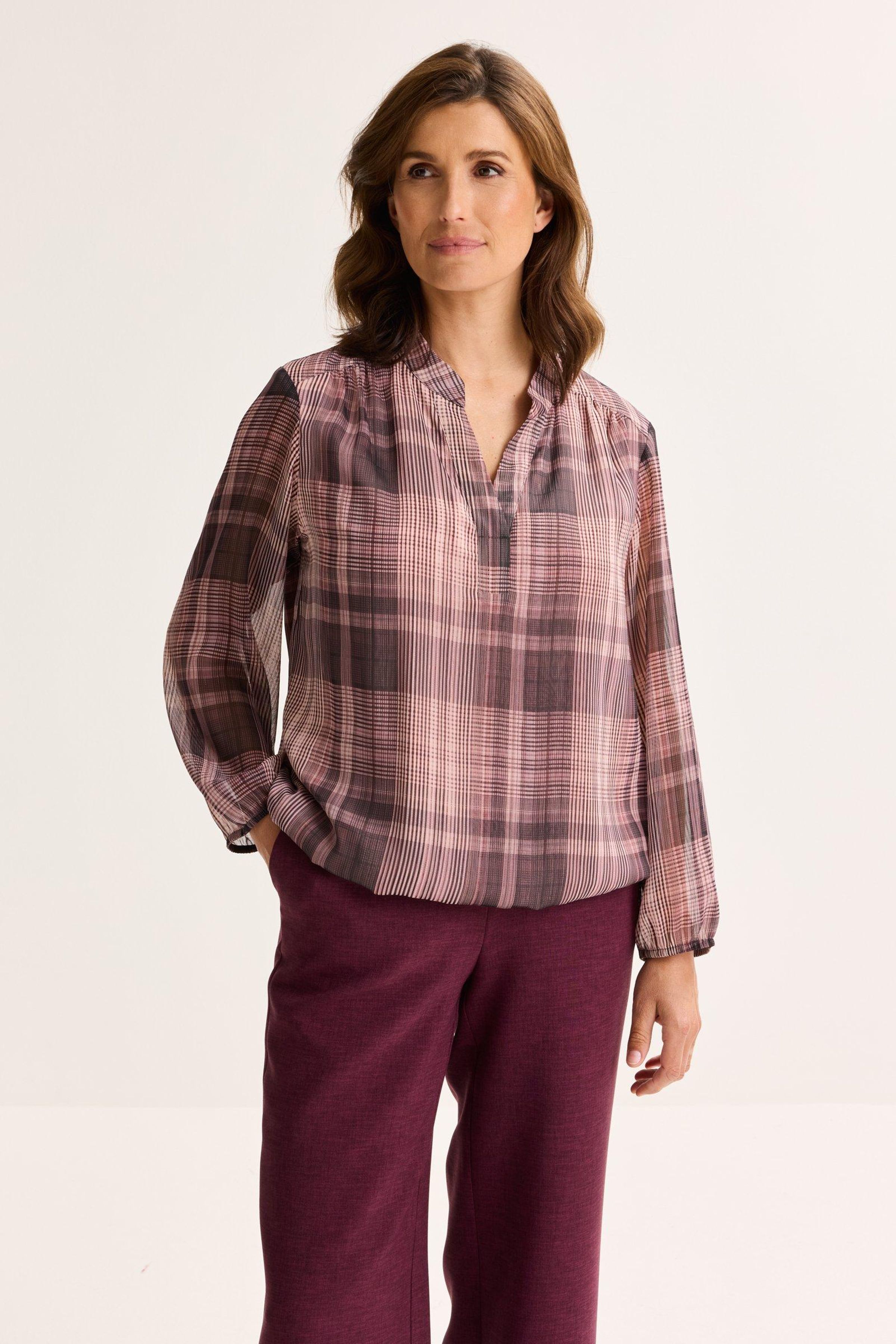 Blouse in voile op elastiek - may