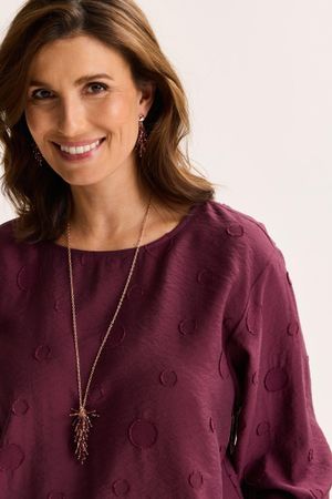 Hemden - Geborduurde blouse op elastiek