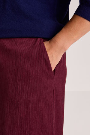 Broeken - Wijde broek in babycord
