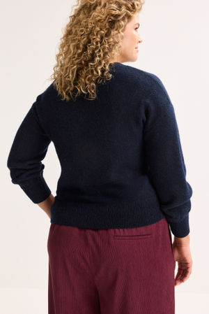 Truien - Geborduurde trui met mohair
