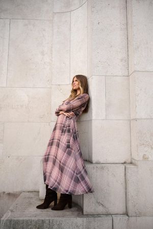 Robes - Robe enveloppe &eacute;vas&eacute;e
